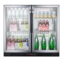 Summit SCR7012DBCSS 35 1/2" Bar Refrigerator - 2 Swinging Glass Doors, Stainless, 115v thumbnail 3
