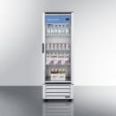 Accucold 21" SCR Series One Section Glass Door Merchandiser - (1) Right Hinge Door, White, 115v (SCR801G) thumbnail 4