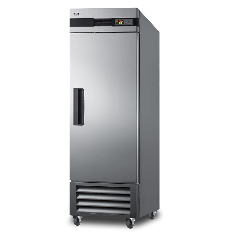 Summit SCRR232 28" Two Section Reach In Refrigerator, (1) Right Hinge Solid Door, 115v