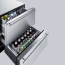 Summit SP6DBS2D7 23 3/4" W Undercounter Refrigerator w/ (1) Section & (2) Drawers, 115v thumbnail 3