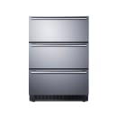 Summit SP6DS3D 24" Undercounter Refrigerator w/ (1) Section & (3) Drawers, 115v thumbnail 2