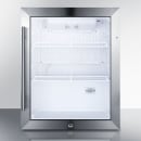 Summit SPR314LOS 2.1 cu ft Outdoor Refrigerator w/ Glass Door - Black/Stainless, 115v thumbnail 2