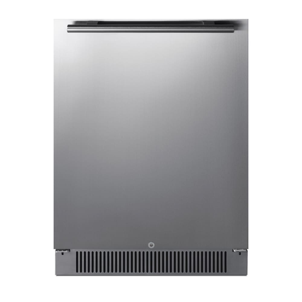 Summit SPR623OSCSS 24" Undercounter Outdoor Refrigerator w/ (1) Section & (1) Door, Stainless Steel Cabinet, 115v