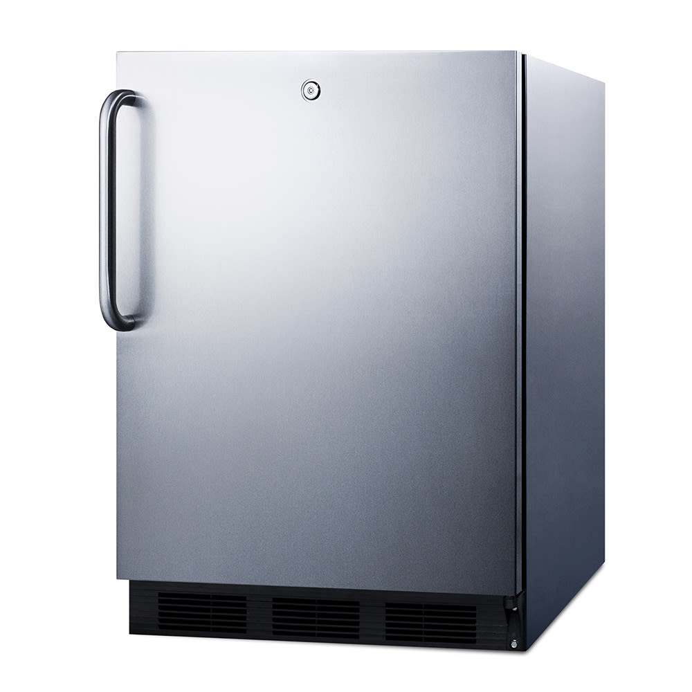 Summit SPR7BOSSTADA 24"W Undercounter Outdoor Refrigerator w/ (1) Section & (1) Solid Door - Stainless Steel, 115v