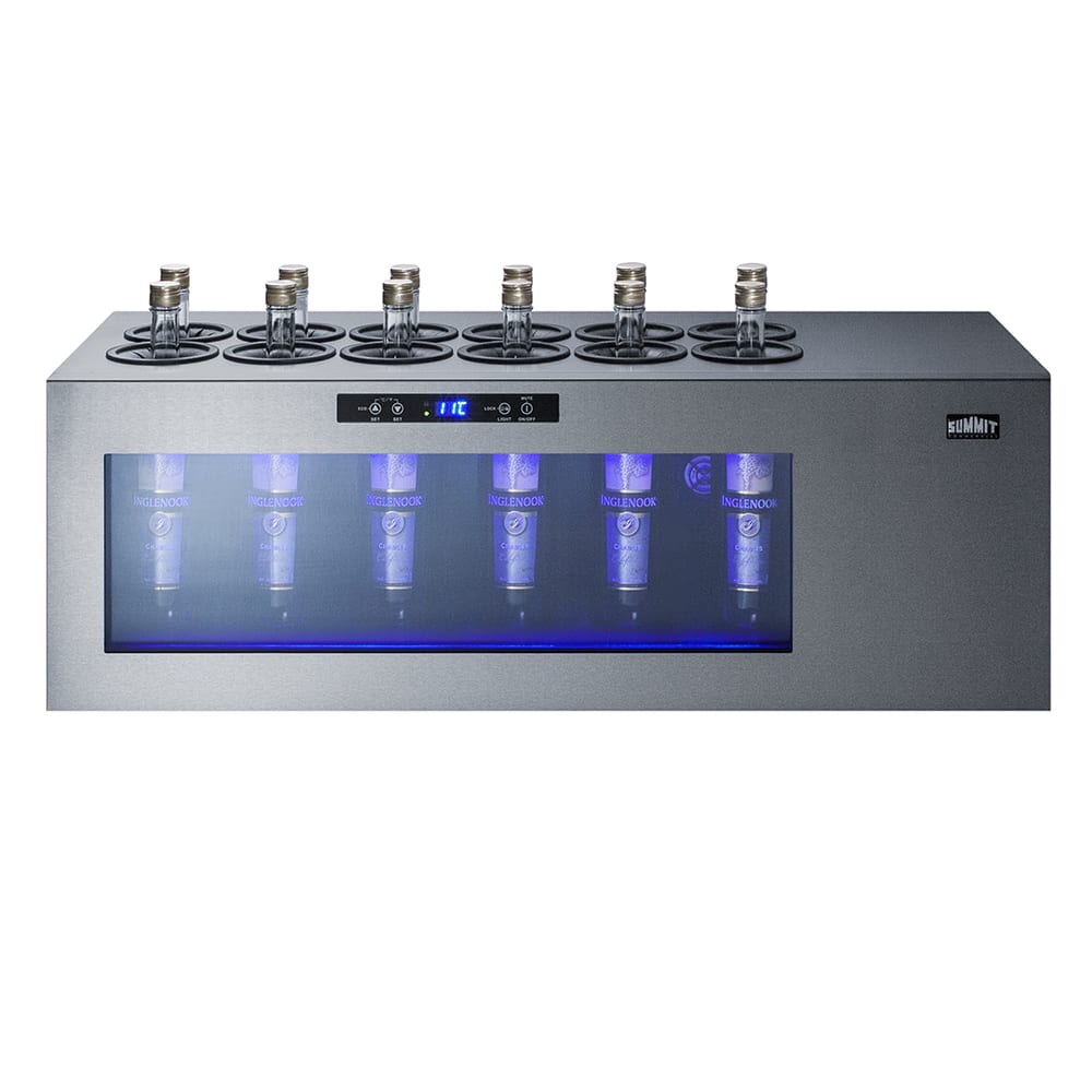 Summit STC12 36" One Section Countertop Wine Cooler w/ (1) Zone - 12 Bottle Capacity, 115v