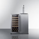 Summit SWBC3041 30" Dual Zone Draft Wine System/Cellar with (1) 1/6 Size Keg Capacity - Stainless, 115v thumbnail 4