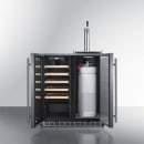 Summit SWBC3041 30" Dual Zone Draft Wine System/Cellar with (1) 1/6 Size Keg Capacity - Stainless, 115v thumbnail 6