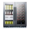 Summit SWBV3067B 30" Two Section Wine Cooler w/ (1) Zone, 33 Bottle Capacity, 115v thumbnail 4