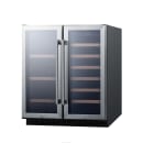 Summit SWBV3071 29 1/2" Two Section Wine Cooler w/ (2) Zones - 33 Bottle Capacity, 115v thumbnail 2