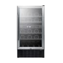 Summit SWC182ZADA 17 3/4" One Section Wine Cooler w/ (2) Zones - 28 Bottle Capacity, 115v thumbnail 2