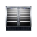 Summit SWC3668 35 3/8" Two Section Wine Cooler w/ (2) Zones - 68 Bottle Capacity, 115v thumbnail 2