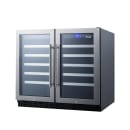 Summit SWC3668ADA 35 3/8" Two Section Wine Cooler w/ (2) Zones - 68 Bottle Capacity, 115v thumbnail 2