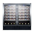 Summit SWC3668ADA 35 3/8" Two Section Wine Cooler w/ (2) Zones - 68 Bottle Capacity, 115v thumbnail 4