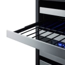 Summit SWC532BLBISTPNR 23 1/2" One Section Wine Cooler w/ (2) Zones - 46 Bottle Capacity, 115v thumbnail 3