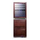 Summit SWCDAF24PNR 23 5/8" Wine Cooler/Drawer Freezer Combo w/ (2) Zones - 46 Bottle Capacity, 115v thumbnail 2