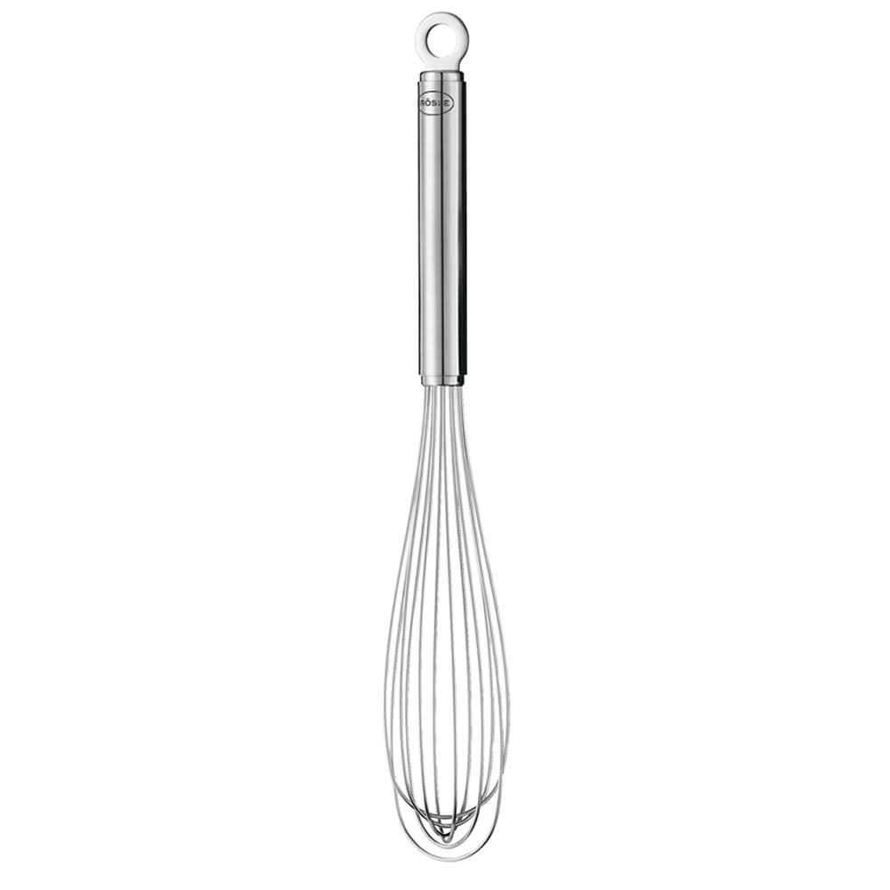 Rosle 10.6" Jug Whisk w/ Round Handle & 12 Wires, Stainless (95581)