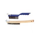 American Metalcraft 1347 Wire Brush w/ Handle & Tempered Tufts, Steel/Wood thumbnail 4