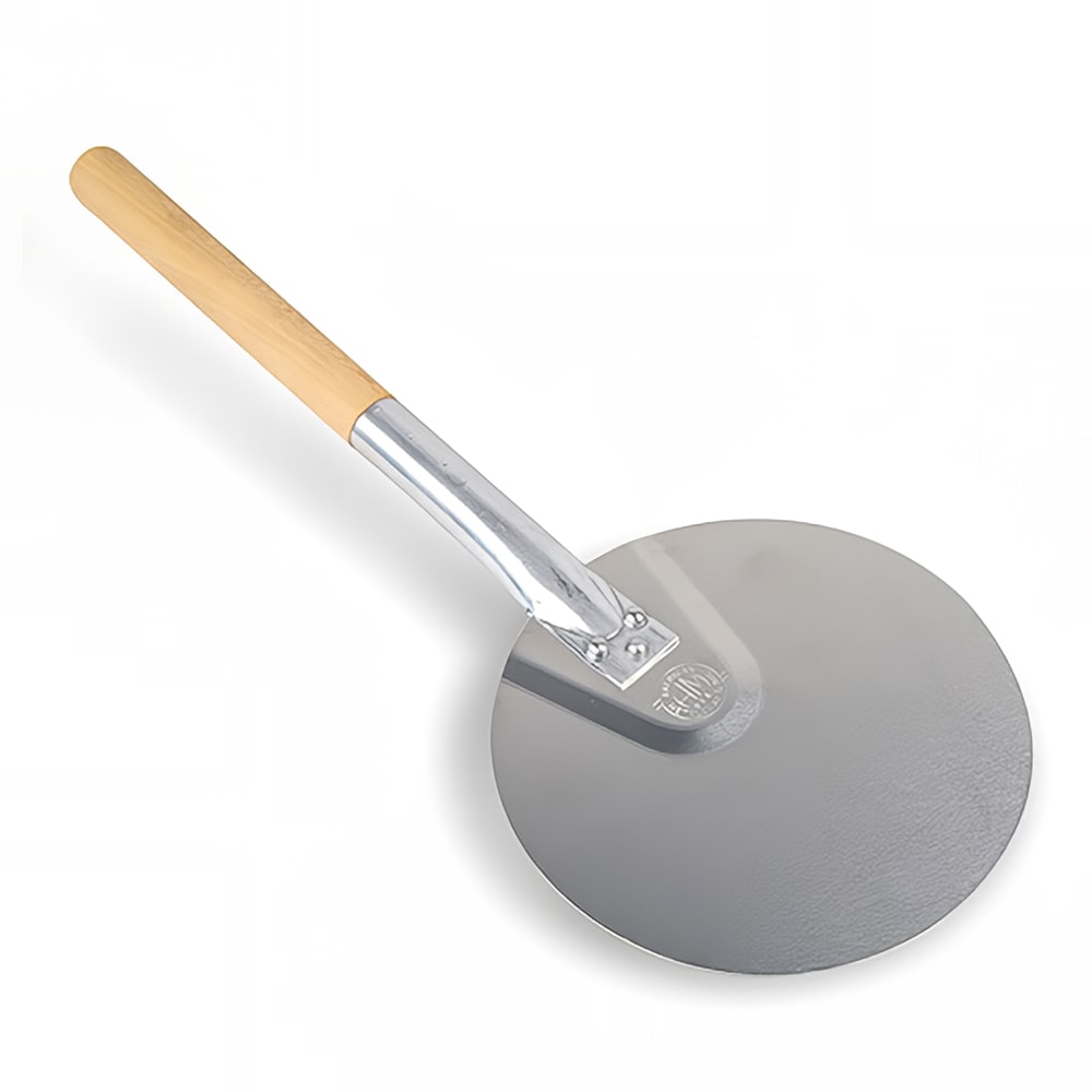 American Metalcraft 17080 20" Pizza Peel w/ 8" Round Aluminum Blade, Wood Handle