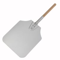 American Metalcraft 2512 26" Pizza Peel w/ 14" x 12" Aluminum Blade, Wood Handle thumbnail 2