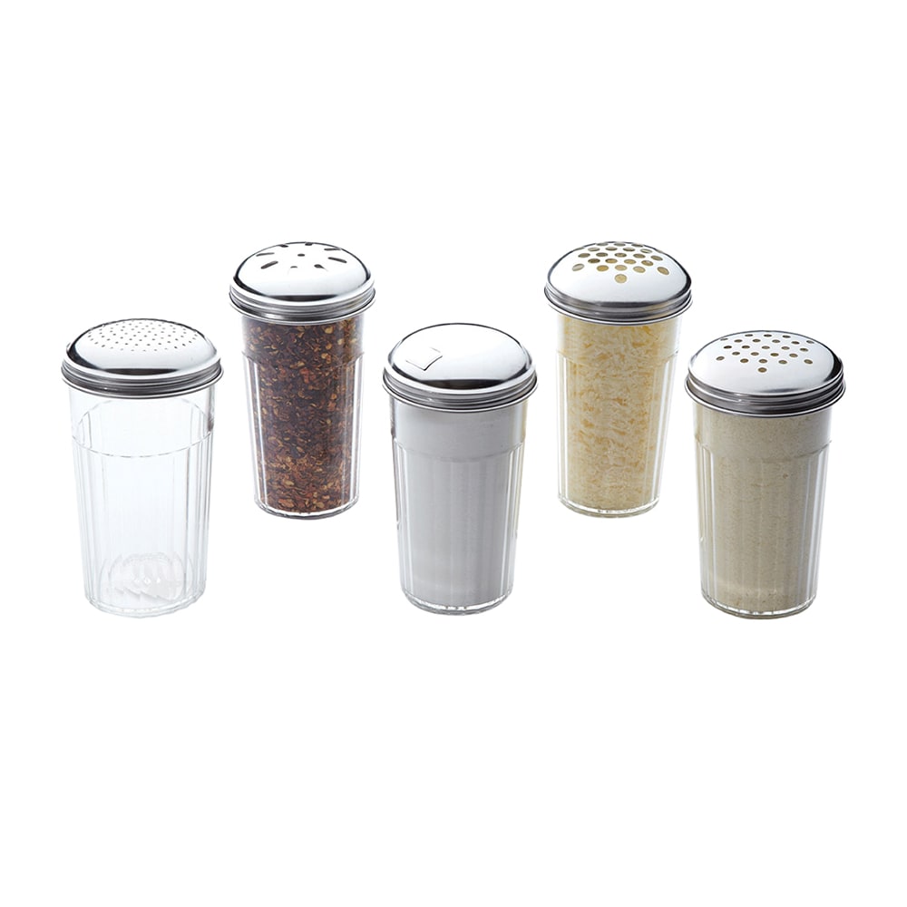 American Metalcraft 3317 Spice Shaker w/ 12 oz Capacity & Top, Plastic/Stainless