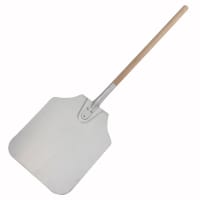 American Metalcraft 3512 35 1/2" Pizza Peel w/ 14" x 12" Aluminum Blade, Wood Handle thumbnail 2