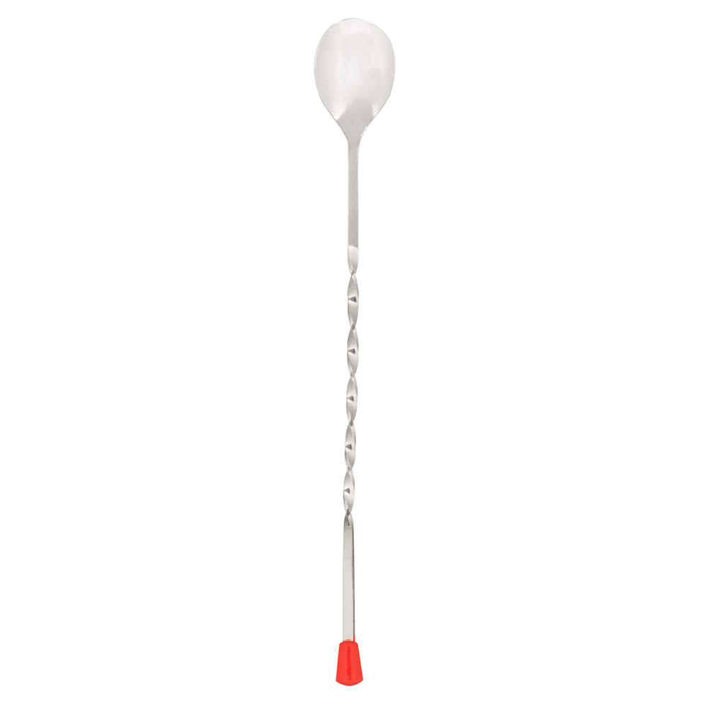 American Metalcraft 512K 12" Bar Spoon w/ Red Knob, Stainless
