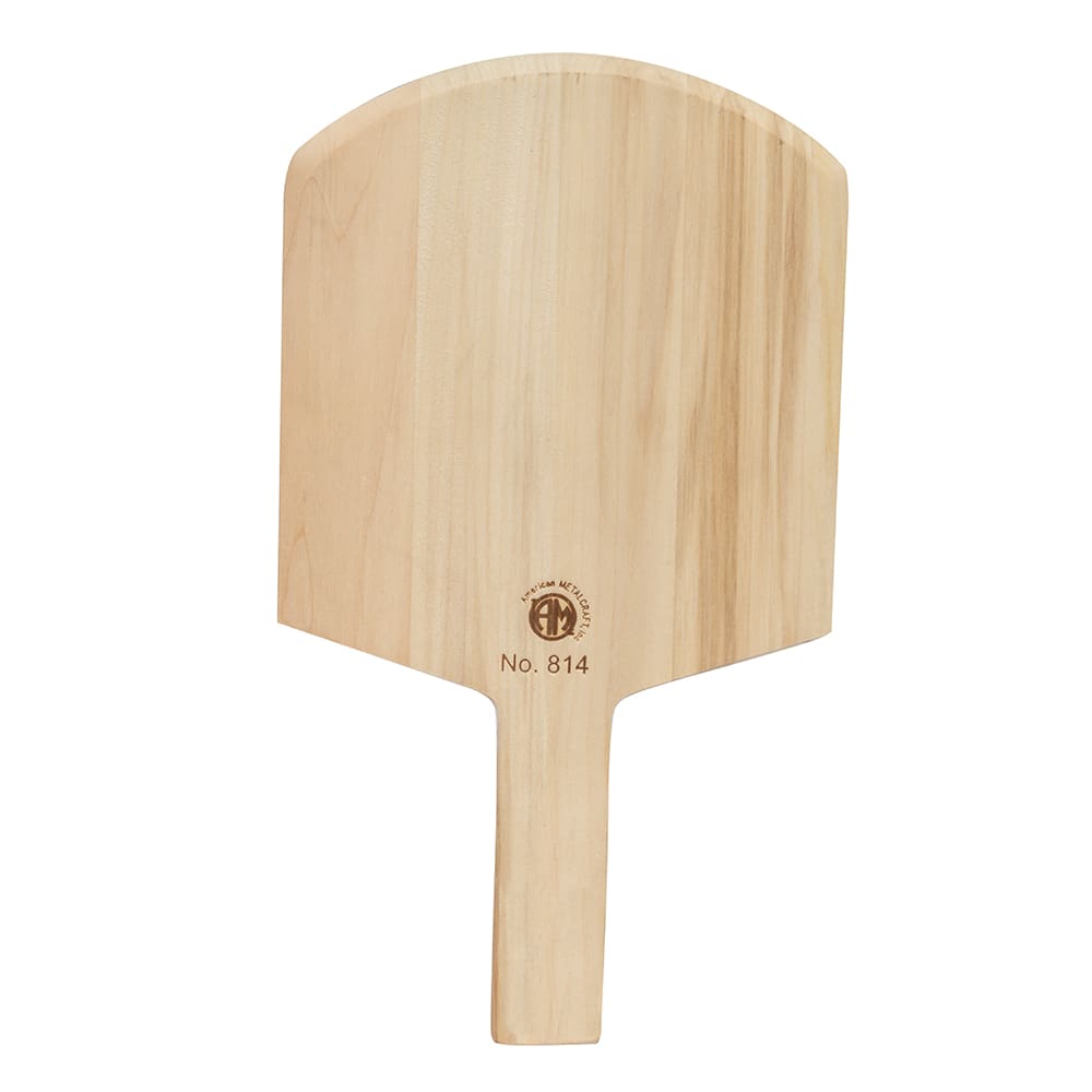American Metalcraft 814 14" Pizza Peel w/ 9" x 8" Blade, Wood