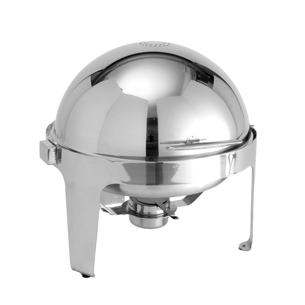 American Metalcraft ADAGIORD18 Round Chafer w/ Roll-Top Lid & Chafing Fuel Heat