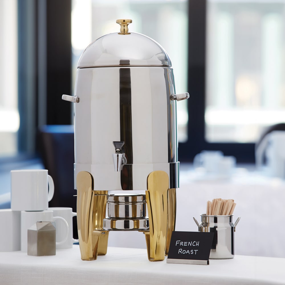 American Metalcraft ALLEGCU1 3 gal Low Volume Dispenser Coffee Urn w/ 1 Tank, Chafing Fuel