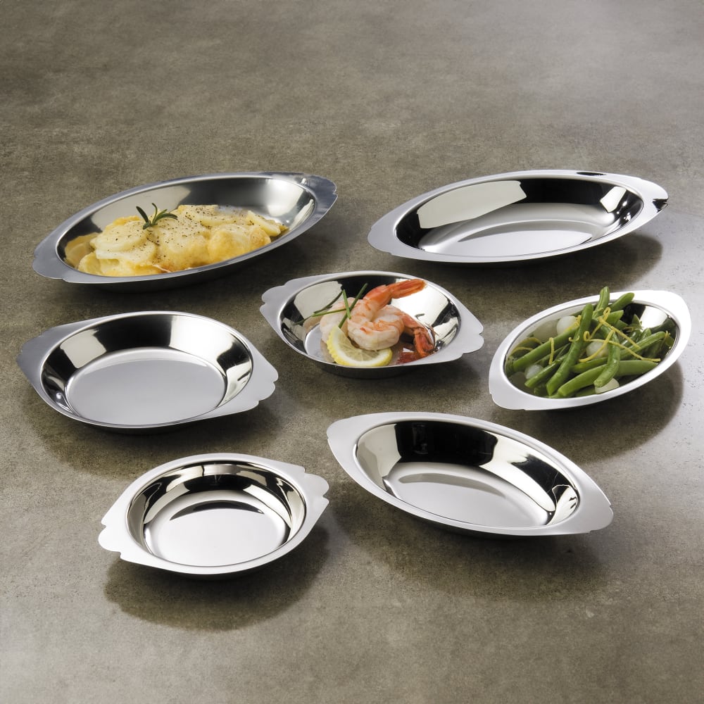 American Metalcraft AO200 20 oz. Oval, Stainless Rarebit