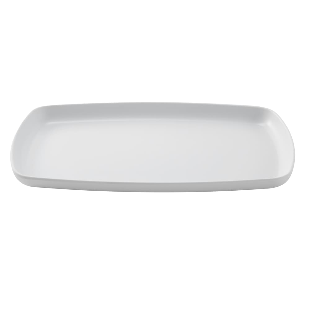 American Metalcraft AP12WH 12" x 7" Rectangular Platter - Melamine, White