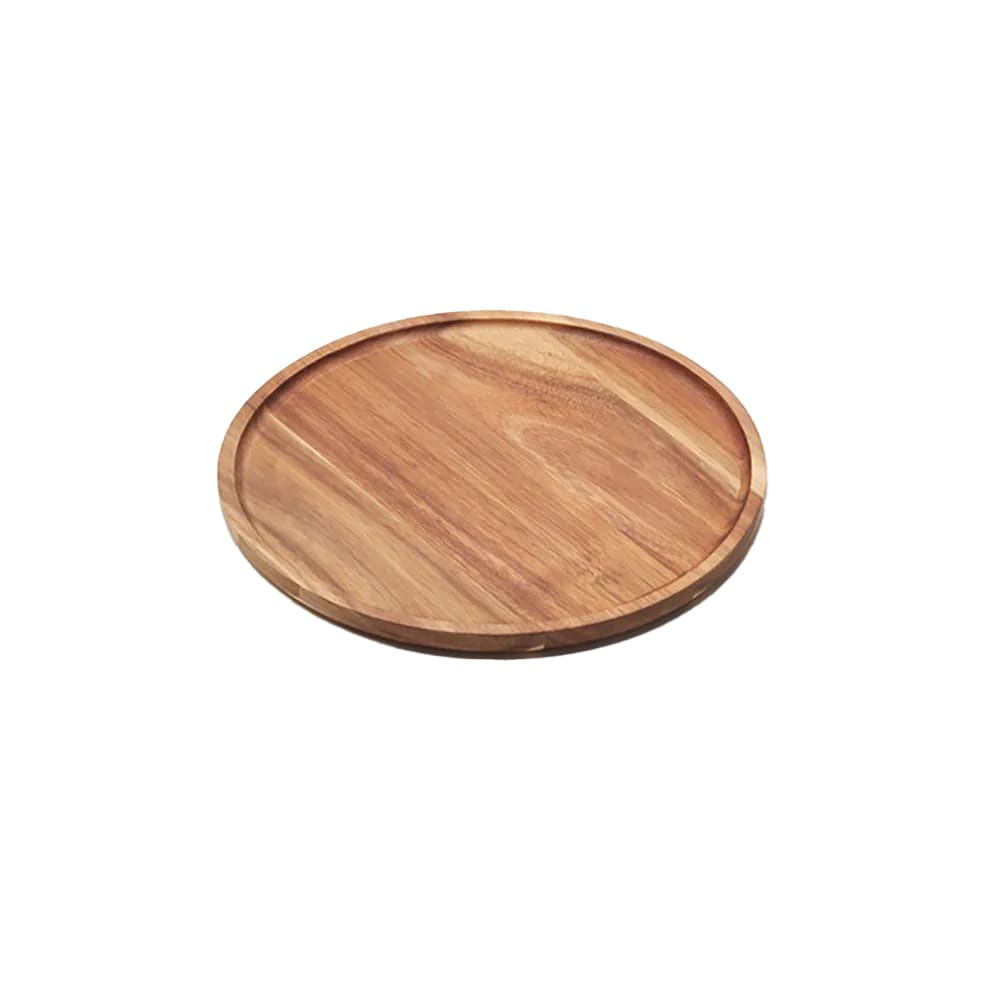 American Metalcraft ATP10 10" Round Serving Board - Acacia Wood