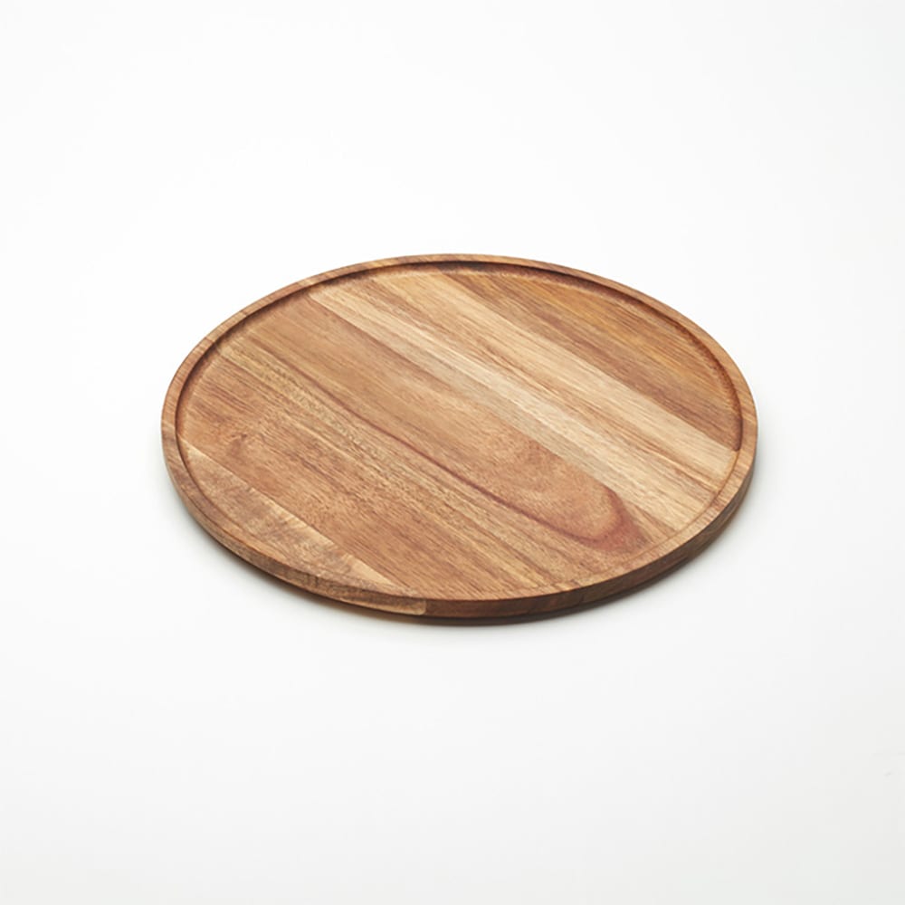 American Metalcraft ATP12 12" Round Serving Board - Acacia Wood