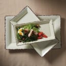 American Metalcraft AWMEL21 21" x 13" Rectangular Platter - Melamine, Antique White thumbnail 2