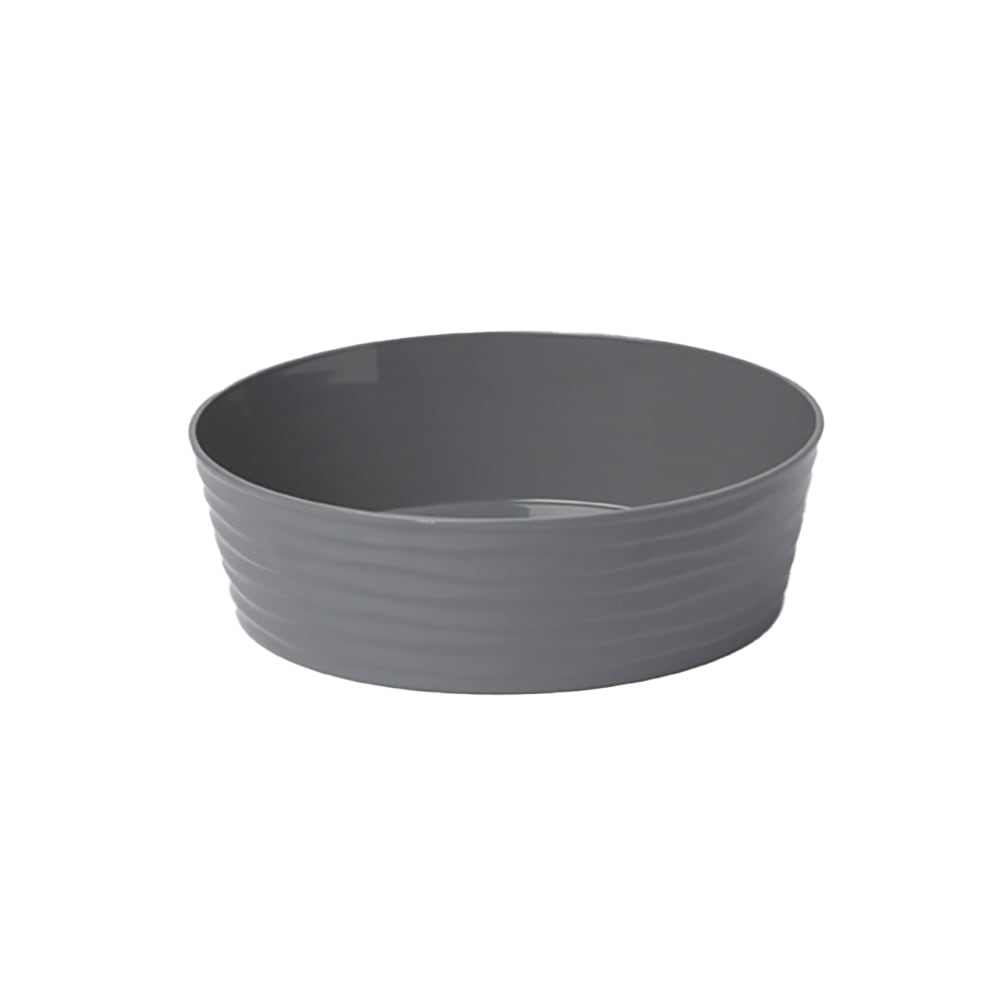 American Metalcraft B10G 80 oz Round Del Mar Serving Bowl - Plastic, Gray