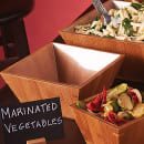 American Metalcraft BAM73 7" Square Bamboo Bowl thumbnail 2