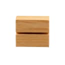 American Metalcraft BAMCH125 Tabletop Menu Card Holder - 1 1/4" x 1 1/8", Natural Bamboo thumbnail 3