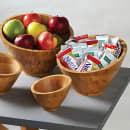 American Metalcraft BAMSL52 8 oz Round Angled Bowl, Bamboo thumbnail 2