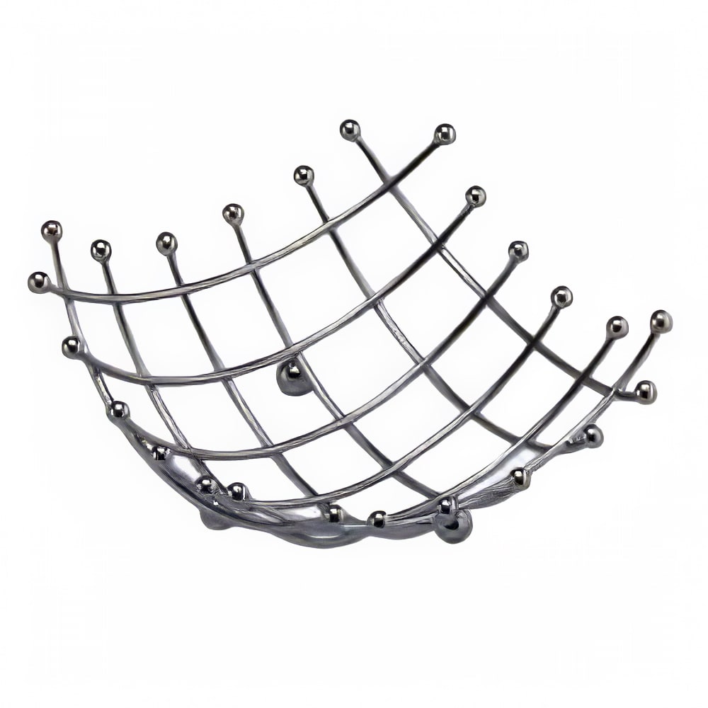 American Metalcraft BAS1 Time Continuum Basket w/ Balled Tip, Checker Pattern/Chrome