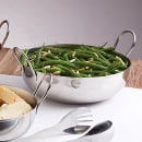 American Metalcraft BD87 8" Round Balti Dish w/ 62 oz Capacity, Doubled Handle, Mirror Finish, Stainless thumbnail 2