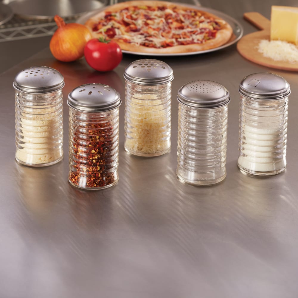 American Metalcraft BEE316 Sugar Shaker w/ 12 oz Capacity, Glass/Stainless
