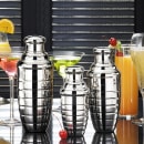 American Metalcraft BHS124 24 oz Stainless Bar Cocktail Shaker Set thumbnail 2