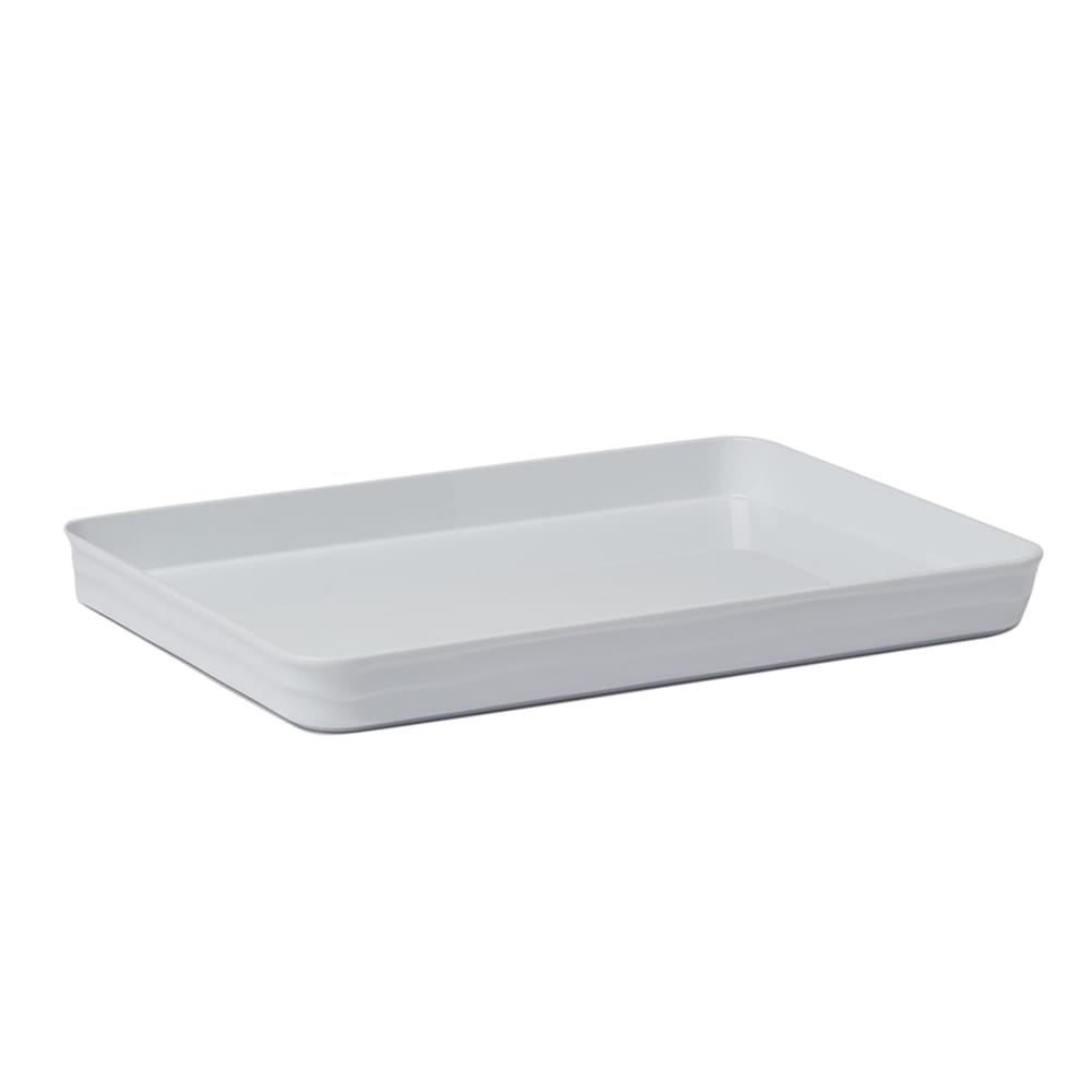 American Metalcraft BL11W 11 3/8" x 8 3/8" Rectangular Lid/Platter for B11W - Plastic, Plastic, White