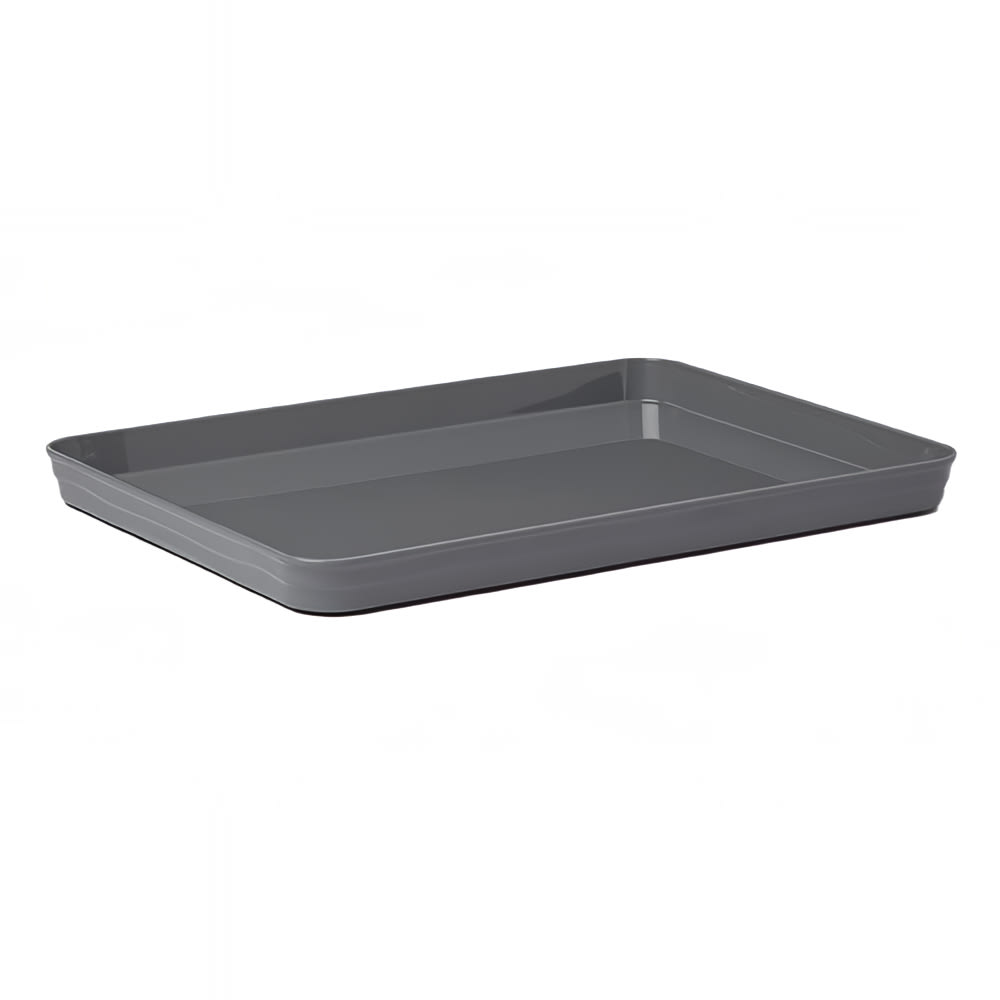 American Metalcraft BL14G 14 1/4" x 10 1/2" Rectangular Lid/Platter for B14G - Plastic, Gray