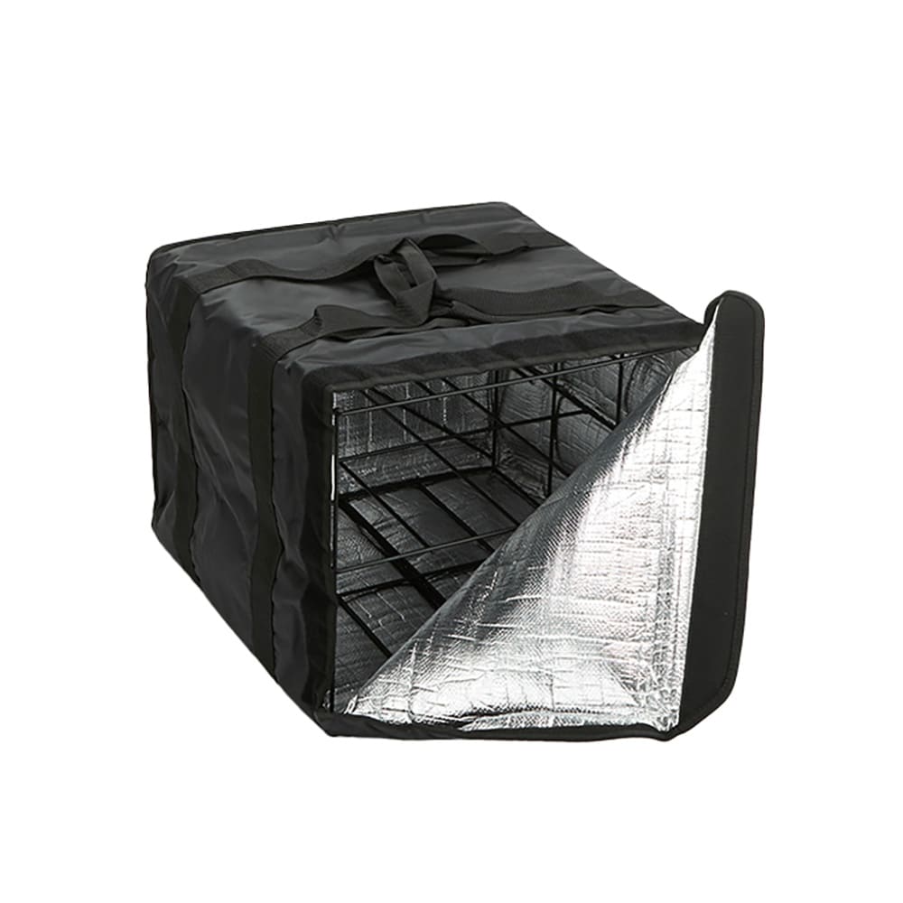 American Metalcraft BLB1914 Pizza Delivery Bag w/ Rack - 19" x 19" x 14", Nylon, Black