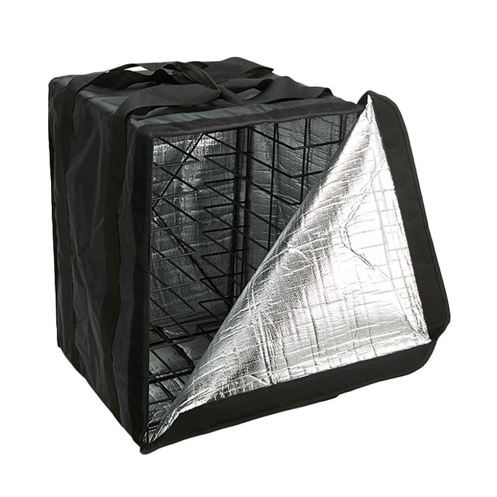 American Metalcraft BLB1926 Pizza Delivery Bag w/ Rack - 19" x 19" x 27", Nylon, Black
