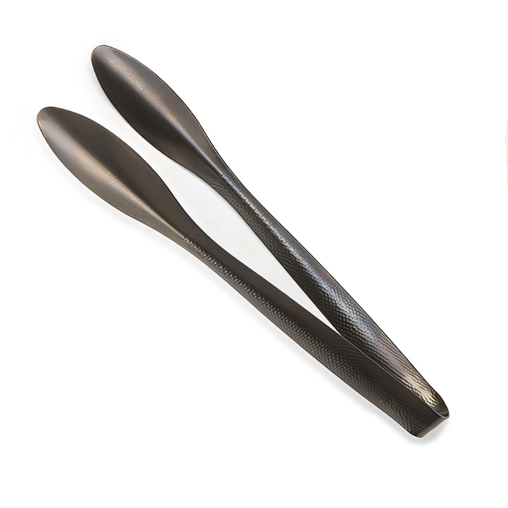 American Metalcraft BLHT1 9"L Stainless Serving Tongs, Black