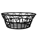 American Metalcraft BLSB80 8" Bread Basket w/ Scroll Design, Wrought Iron/Black thumbnail 3
