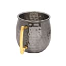 American Metalcraft BM16H 16 oz Moscow Mule Mug - Black Hammered, Stainless thumbnail 3