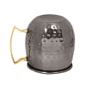 American Metalcraft BM16H 16 oz Moscow Mule Mug - Black Hammered, Stainless thumbnail 4